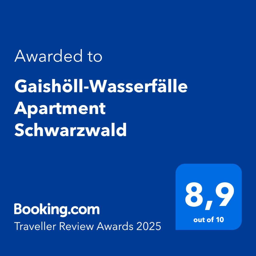 Gaishoell-Wasserfaelle Apartment Schwarzwald Sasbachwalden Buitenkant foto